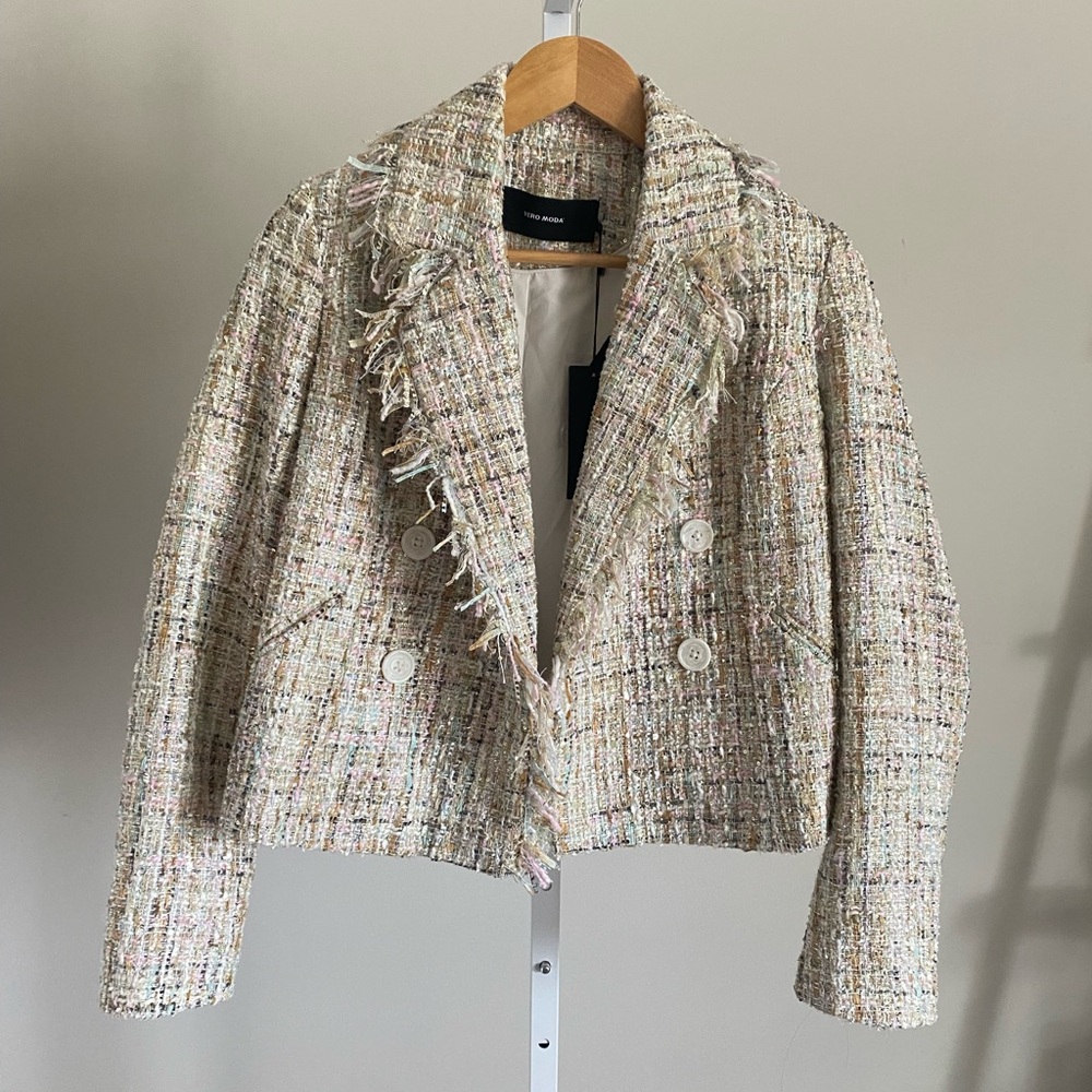 Vero Moda Blazer with Fringe Detailing XS